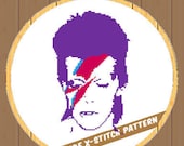 PATTERN ONLY - Counted Cross Stitch Pattern PDF, bowie