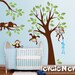 Children Wall Decal Wall Sticker tree decal - Jungle Wall Decals Set - PLMG020L