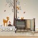 Children Wall Decal Wall Sticker - Squirrels On the Tree with Baby Deer and Birds Wall Stickers - PLWD010L