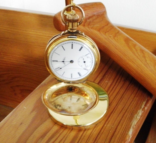 Antique Gold-Filled Elgin Pocket Watch Circa 1888