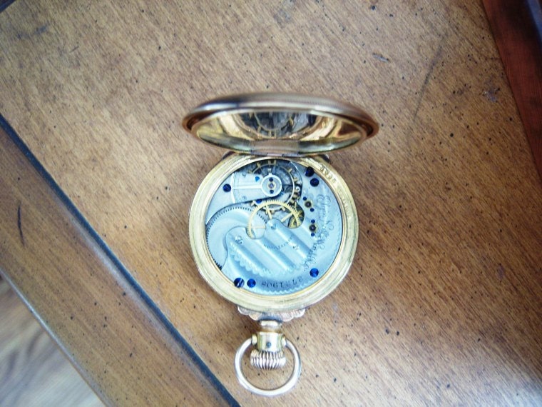 Antique Gold-Filled Elgin Pocket Watch Circa 1888