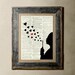 Blowing Love - Printed on a Vintage Dictionary Page 8X10