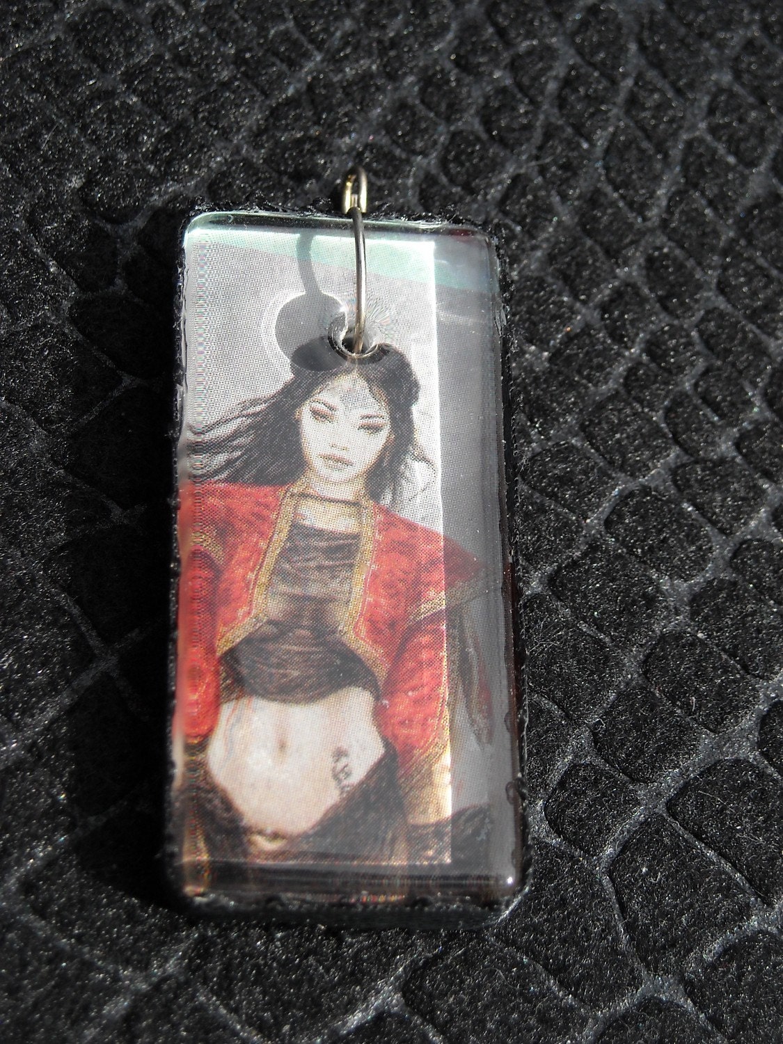 Asian Warrior Pin-Up Pendant
