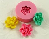 Lotus Flower Flexible Mold Mould  for Crafts Jewelry Scrapbooking resin mold pmc polymer clay mold Utee (22mm) (245)