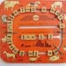 Vintage Childs Spelling Board Letters Numbers 1948