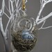 hand blown glass bird nest