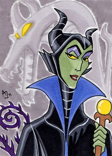 Maleficent Sketch Card