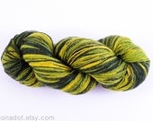 Kauni Wool Yarn Color EK, Self Striping, Green Yellow Gradient, FREE SHIPPING