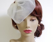 Petite Bridal Tulle Blusher Veil : V014 made to order, white, ivory, champagne, black