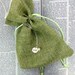 Add on gift wrap - Green Cloth Bag with Silk Interior