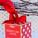 Christmas Modern New Baby Custom Personalized Photo Block Ornament Red Gift