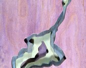 Jenkins Ridge, North Carolina, Acrylic on Birch Plywood
