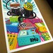 Limited Edition Adventure Time x Daft Punk 2 Fan Art Poster 200 Prints Only