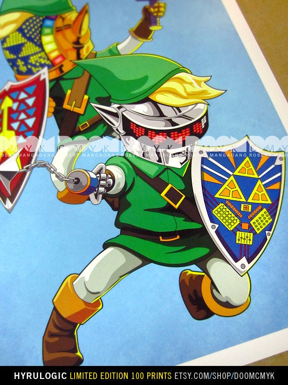 Limited Edition HYRULOGIC fan art mash up poster 100 prints