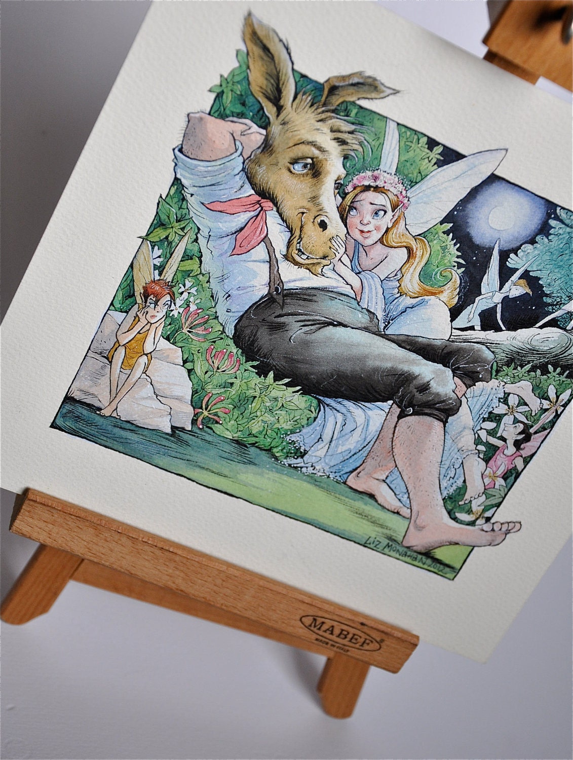 Shakespeare, A Midsummer Night's Dream, original literary illustration
