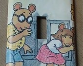 Arthur light switch plate