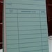 Library Card recycled / upcycled notepad