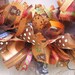 RESERVED For HOLLY - Fall Wreath, Ribbon Door Wreath for Fall Decor, Autumn Front Door Wreath