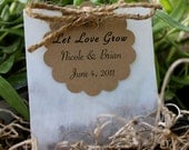 25 Wildflower Seed Favors - Personalized
