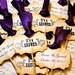 Vintage Inspired Wedding & Bridal Shower Cupcake Toppers - Set of 12 - Personalized - You Choose Ribbon Color