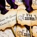 Vintage Inspired Wedding & Bridal Shower Cupcake Toppers - Set of 12 - Personalized - You Choose Ribbon Color
