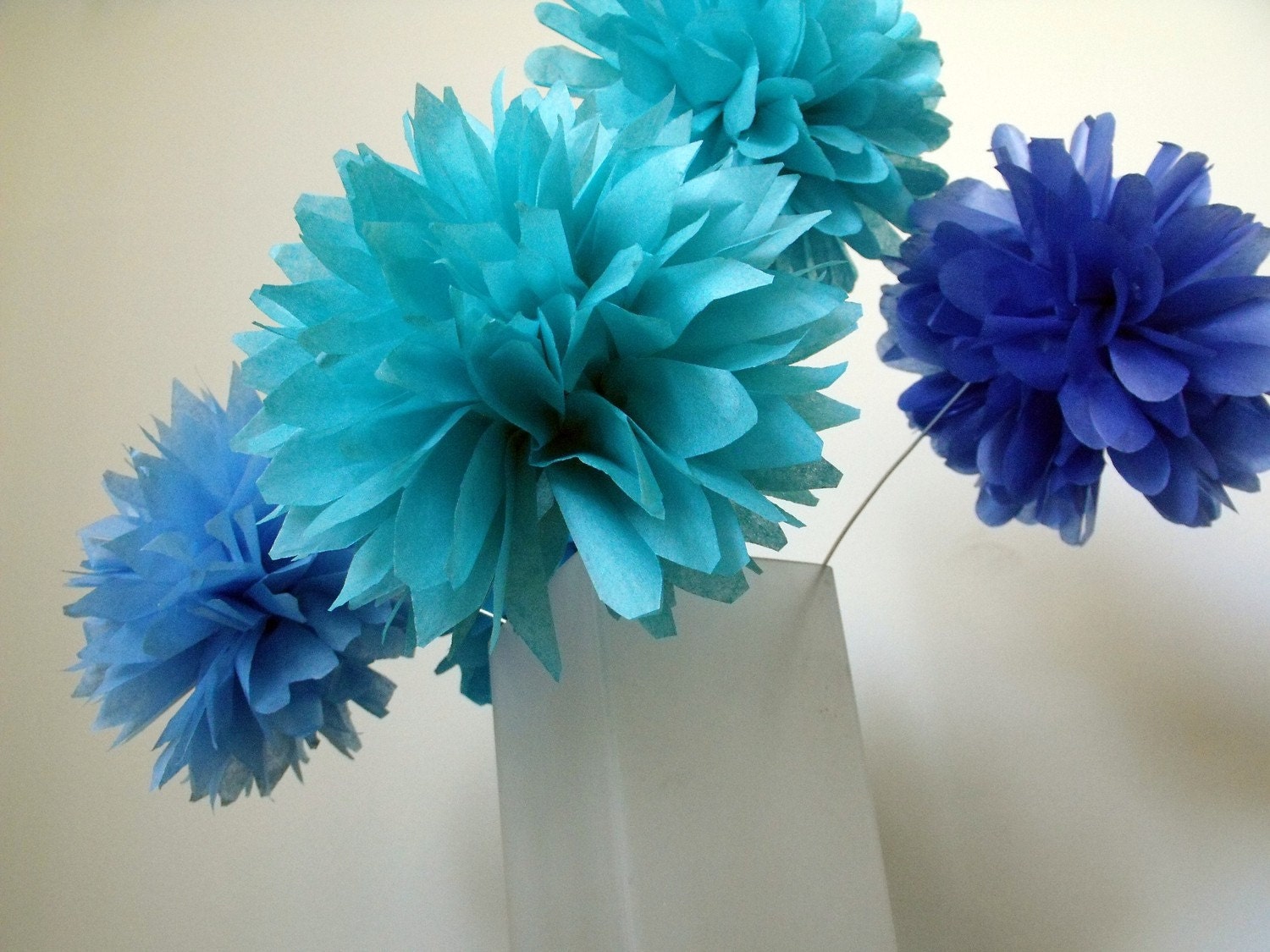 Paper flowers ... 12 Pom Branches ... DIY Kit Il_570xn