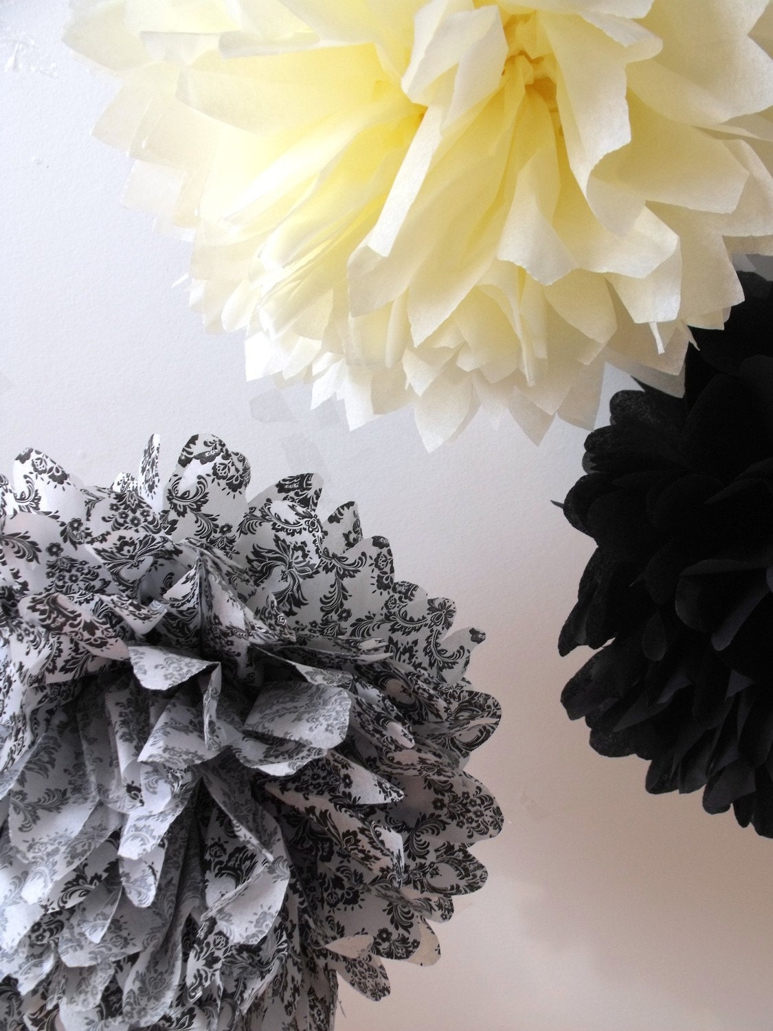 Wedding decorations ... Dandy Damask ... 3 Poms