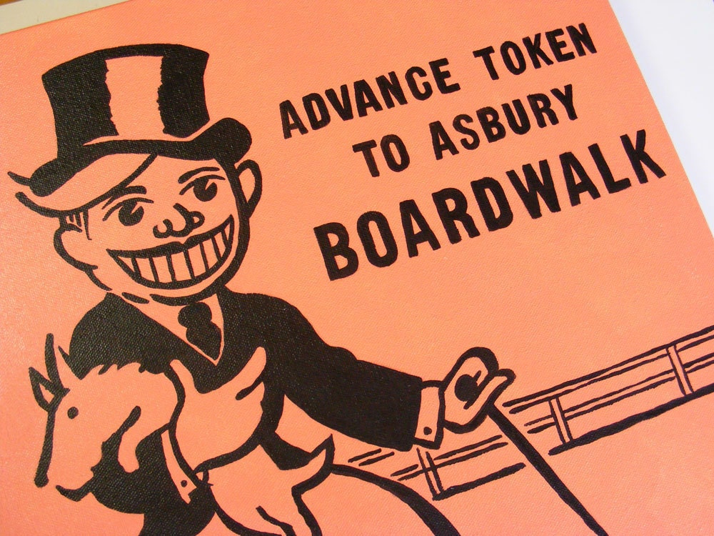 Advance Token To (your favorite town's) Boardwalk - Custom Painting
