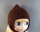 Dark Chocolate Gnome Helmet for Blythe
