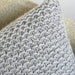 knitted cushion in grey - the PACIFIC COAST knit pillow