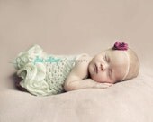 CROCHET PATTERN PDF- Petite Ruffle Romper