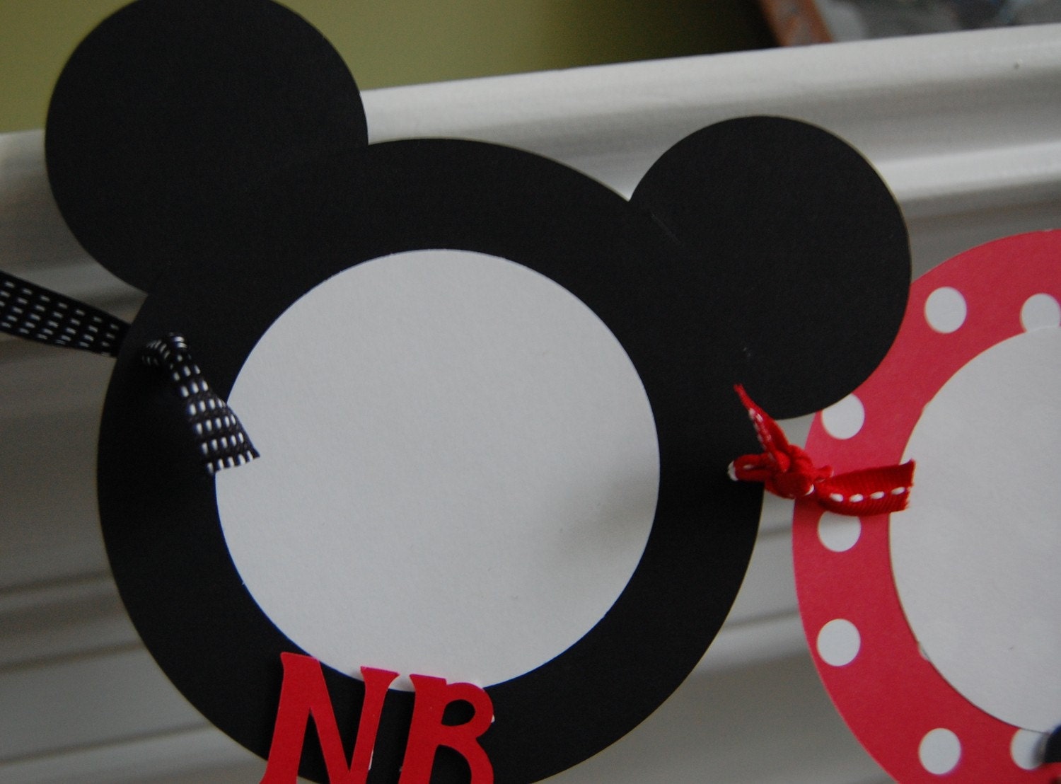 First 1st Birthday Circle Photo Banner You Pick the Colors