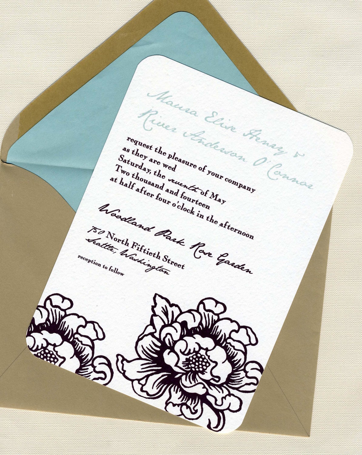 Maura & River Wedding Invitation Set