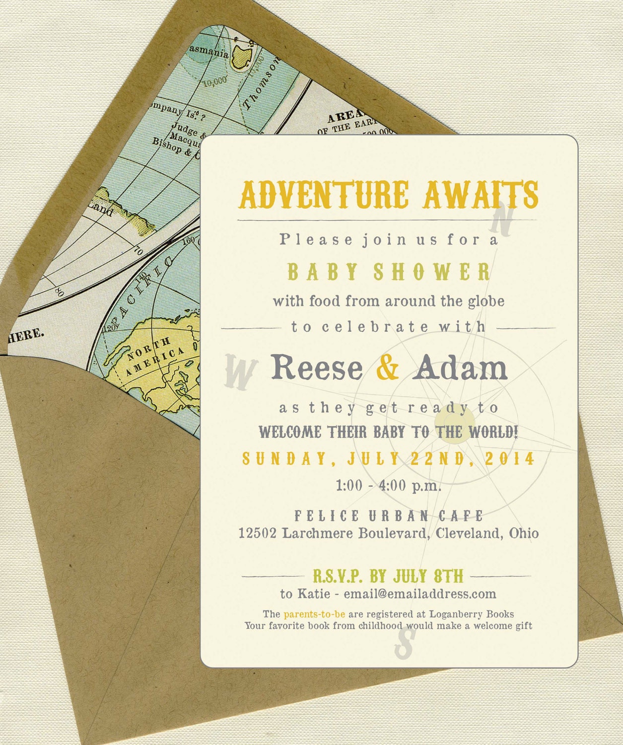 Welcome to the World Baby Shower Invites