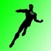 Green Lantern hero vinyl wall decal art sticker comic book silhouette