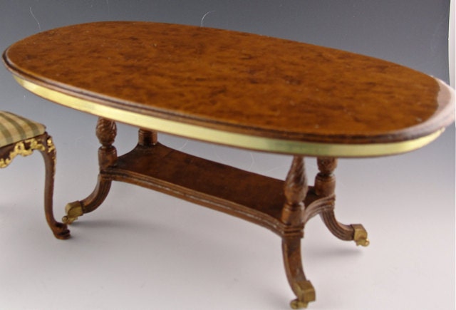 The Pierce Dollhouse oval table