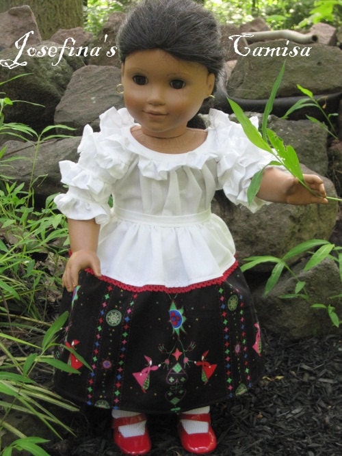 Josefina's Camisa Outfit-fits 18 Inch American Girl Doll