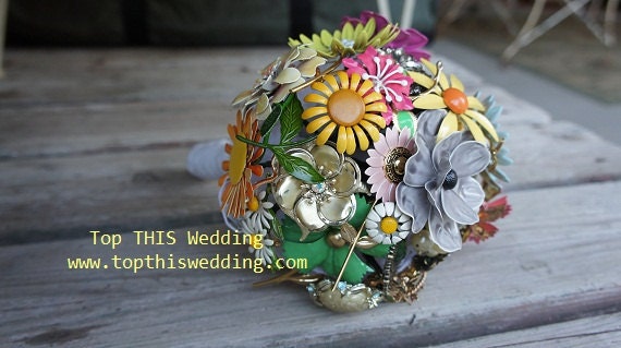 Vintage Brooch  Bouquet- CUSTOM Made to Order- LARGE Bouquet