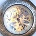 Steampunk - SHERLOCK HOLMES -  Pocket Watch - Mechanical - Large - Skeleton Style - Necklace - Gray Silver - GlazedBlackCherry