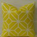Trina Turk 20" x 20" Trellis Print-Citron Designer Pillow Cover