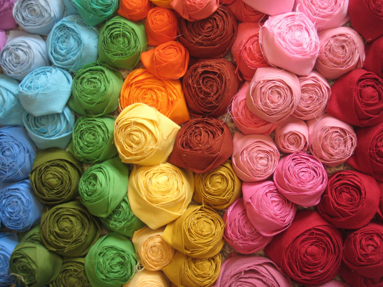 Custom Fabric Rose Grapevine Wreath - 18 inch - Made to Order