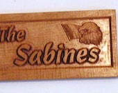 Personalized 3D Carved Wooden House Sign Made To order