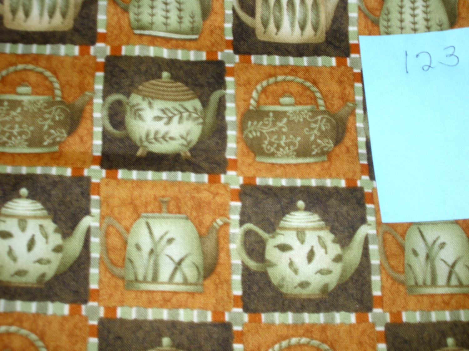 One Yard of Debbie Mumm Teapots