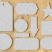 DIGITAL GLITTER TAGS / Ideal for Scrapbooking and Graphic Design Projects