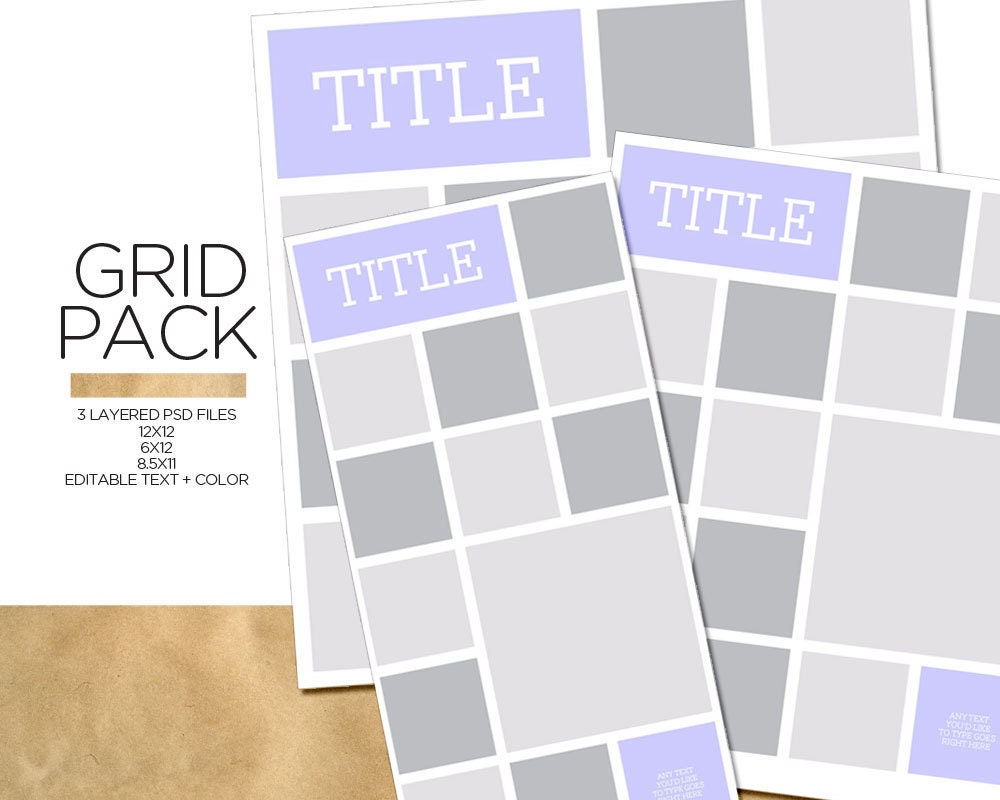 Instagram Grid Pack / Layered PSD Templates