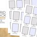 Grid Pack With Captions / Layered PSD Templates