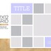 12x12 Instagram Grid / Layered PSD Template