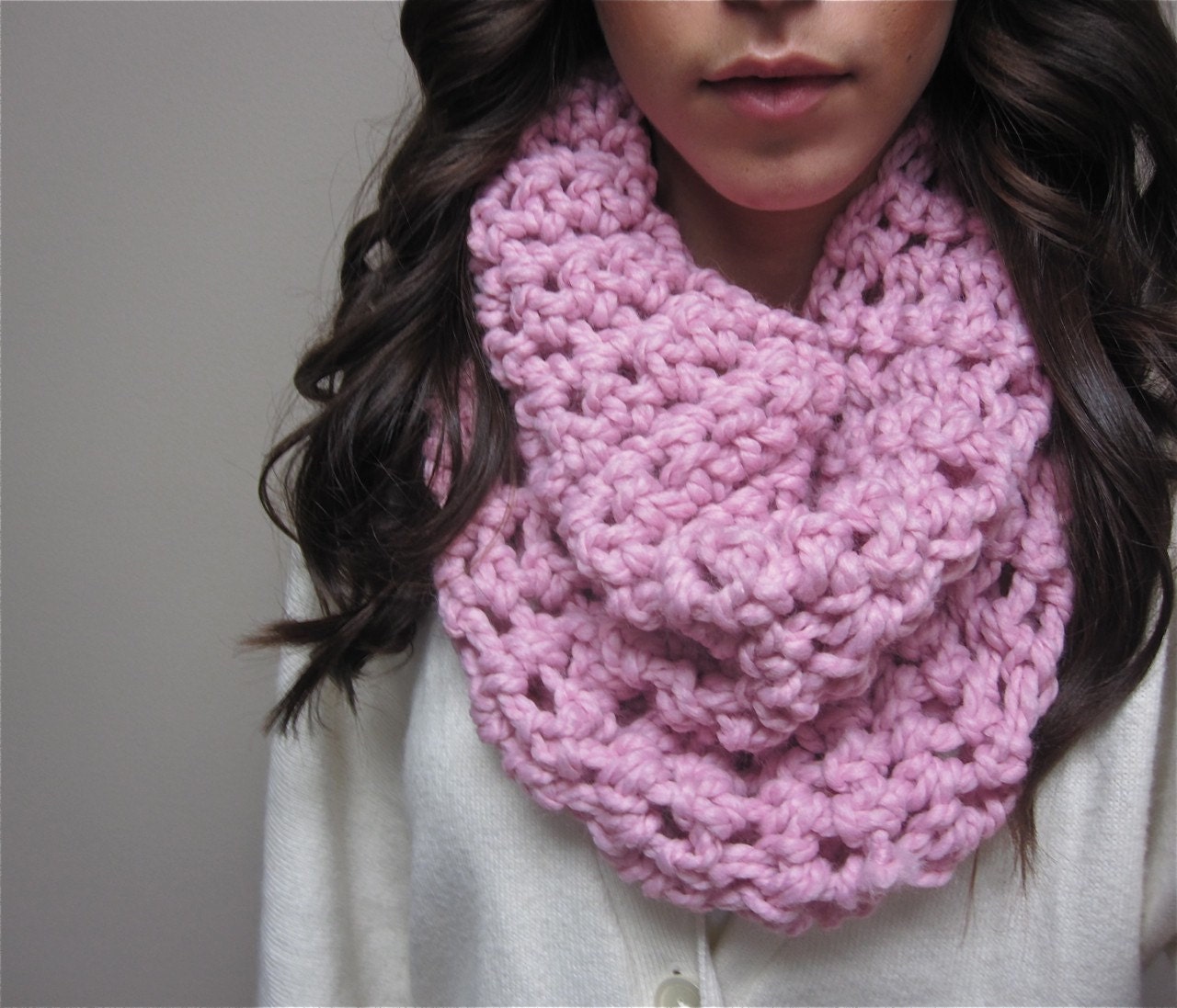 Chunky Bubble Gum Neckwarmer