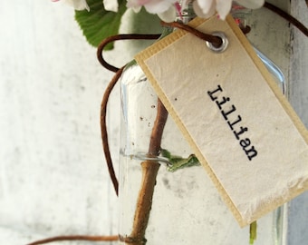 Unique Wedding Place Card Favor - The Lillian