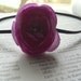 Clearance  Purple Rose Headband